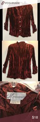 Dress Barn Red Dressy Shirt Dressy Shirts Red Holiday Shirt Clothes Design