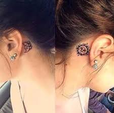 Kulak Arkasi Dovmeleri Behind Ear Tattoos 3 Kulak Arkasi Dovmeler Dovme Cift Dovmeler