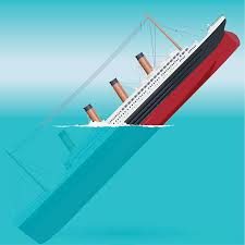 sinking ship vector art & graphics