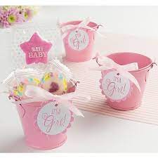 Pink Metal Pail Baby Shower Favor Kit 8ct Baby Shower Giveaways Baby Shower Favors Baby Shower