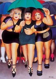 Filled with comical and flamboyant people in everyday life situations, her paintings are the total opposite of the artist; Pin On My Style