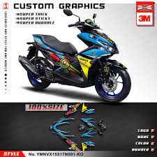 95 modified image of yamaha nvx 155 cool elegant. Kungfu Graphics Custom Vinyl Stickers Vehicle Wraps Full Decal Kit Vinyl For Yamaha Nvx 155 Nvx155 Aerox 155 Blue Decals Stickers Aliexpress