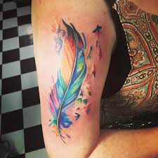 Photo By Geoffreyhutcheson On Instagram Portcitytattoosnortham Northam Toodyay Avonvalley W Watercolor Tattoo Feather Arm Tattoos Arm Tattoos For Guys