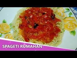 Resep Spageti Ala Rumahan Spageti Sederhana Youtube Spageti Resep Masakan