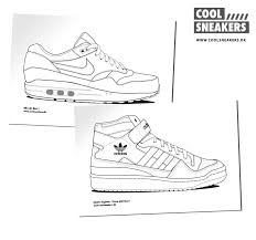 Here presented 53+ adidas shoes drawing images for free to download, print or share. Sneakers Printables Cool Sneakers Coloring Pages Art Connection Coloring Books