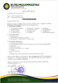Kali ini aku mau sharing pengalaman mengurus surat keterangan sehat jasmani dan rohani, juga surat bebas buta warna. Disnakertrans Pengumuman Rekrutmen Rs Pku Muhammadiyah Yogyakarta