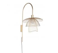 Champagne truffle colour satin ceiling light shade in. Wall Light Papillon Xs Without Tablet Champagne L45cm H44cm Forestier Nedgis Lighting