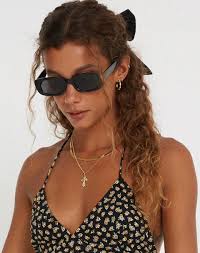 Black Oval Sunglasses