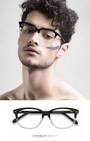 Black And Clear Ombre Glasses Escape Rectangle Clear Black Frame Eyeglasses Eyebuydirect Lens And Frames Eyebuydirect Eyeglasses