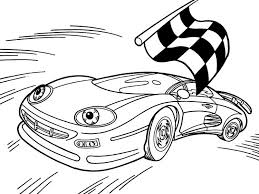 Coche De Carreras Para Colorear