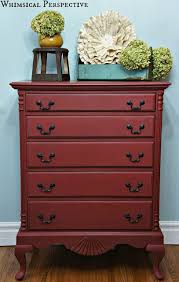 Primer Red Dresser Red Painted Furniture Staging Furniture Red Dresser