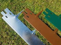 An edging in your landscape helps give your yard a cleaner, more manicured look. Metal Lawn And Path Edging Galvanised Brown Green 100mm 75mm Edgescape