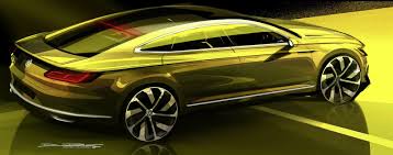 Vw S Sport Coupe Concept Hints At A Bigger And More Upscale Cc Replacement Carscoops Concept Car Design Futuristic Cars Volkswagen