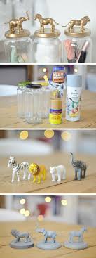 15 Cool Diys To Turn Your Home Decor From Plain To Awesome Gold Diy Animal Jar Easy Home Decor