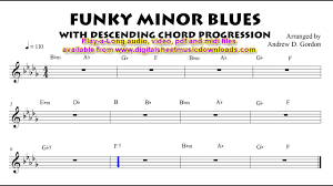 Funky Minor Blues With Descending Chord Progression Full Band Play A Long To Practice With