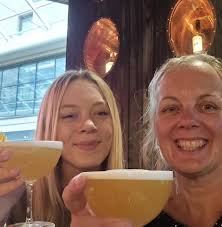 Treating the misses, Emma Smith, to a lovely meal as been