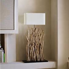 4 lampe aus beton selber machen. Holz Lampen Selber Machen Deko Mit Zweigen Im Naturlook