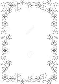 Black And White Floral Pattern Border Flower Borders Black And White Best Black And White Flower Border 15721 Clipartion Com Flower Border Clipart Flower Border Clip Art Borders