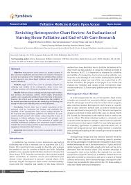 pdf revisiting retrospective chart review an evaluation of