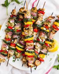 Chicken Kabobs With Vegetables Wellplated Com