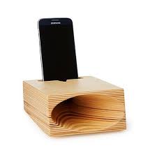 Timbrefone Acoustic Phone Amp Wood Iphone Speaker Uncommongoods Iphone Speaker Phone Speaker Diy Unique Office Gifts