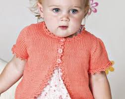 Pdf Knitting Pattern for Baby Bolero by Angela Turner