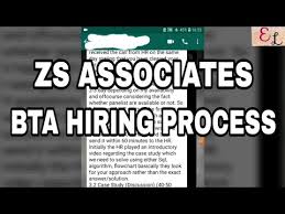 Zs Associates Bta Profile Hiring Process Zs Associates Success Story Business Technology Analyst Youtube