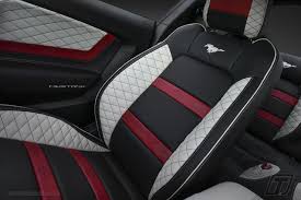 Black And Yellow Mustang Seat Covers Ford Mustang Bespoke Leather Interior Car Interior Car Interior Upholstery Bespoke Cars