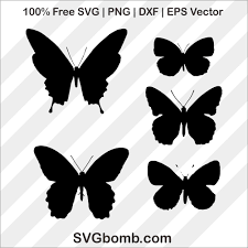Download 6 Butterfly Svg Cut File Silhouette Clip Art Svgbomb Com PSD Mockup Templates