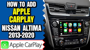 Nissan Altima Apple Carplay 2013 2018 Nissan Altima Apple Carplay Nissan Altima Android Auto Connect Youtube