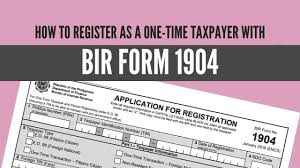 If you are unemployed, you do not need to get a tin. How To Register As A One Time Taxpayer With Bir Form 1904