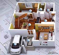 This image features a 2 x 20′ hc container cabin as an example template. 3d Modern House Plans Collection 20x30 House Plans 2bhk House Plan 3d Modern House Plans