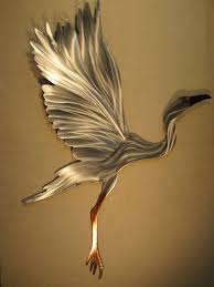 Tolle wandtattoos, tapeten, wandbilder & weitere dekoideen! Snowy Egret Heron Crane Coastal Steel Decor Marine Marsh Etsy Eskiz Metall Dekor