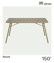 table de jardin pliante en acier vert kaki 4 a 6 places souris table de jardin table de jardin pliante table de jardin table salle a manger