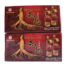 Mua Combo 2 hộp nước hồng sâm ngâm rễ củ sâm Hàn Quốc 10 chai x 120ml, nước  sâm phục hồi cơ thể tại sam yen thai an | Tiki