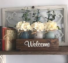 Dining Table Centerpiece Rustic Home Decor Floral Etsy Dining Table Centerpiece Table Centerpieces Mason Jar Centerpieces