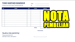 Desain nota / kwitansi via. Cara Membuat Nota Di Excel Nota Pembayaran Youtube