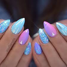 Wouldn T Like Them So Pointy But Cute Nail Designs Beautiful Nails Mermaid Nails