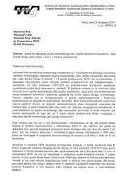 Rzecznik praw obywatelskich jest jednoosobowym organem państwowym działającym na mocy konstytucji oraz ustawy z dnia 15 lipca 1987 r. Pisma Znssk Skierowane Do Rzecznika Praw Obywatelskich I Rzecznika Praw Dziecka Vdg 2021