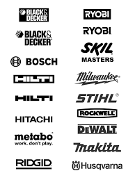 Free Logos Vector Brands Black Decker Ryobi Bosch Skil Masters Hilti Stihl Hitachi Rockwell Metabo Dewalt Makita Ridgid Tool Logo Logos Text Logo