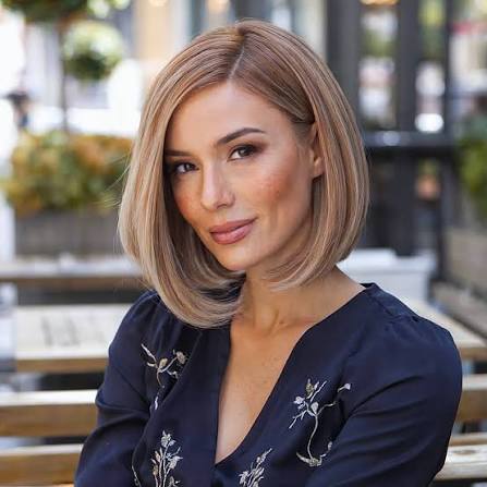 This chin-length boyfriend bob haircut suits straight or wavy hair giving you enough length for styling. For more photos like this, click the link in our bio. 💇‍♀️🤎 Photo Credit: @rodrigues_ricardo #bobhaircut #