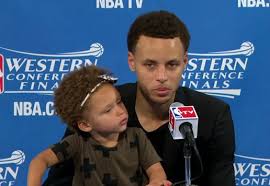 Steph curry's daughter is adorable and seems more comfortable under the limelight then her famous dad. Brian Windhorst Other Reporter Upset Over Stephen Curry S Daughter