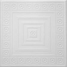 Antiqued faux metal ceiling tiles create an unique metal look at a fraction of the cost of real metal. Styro Pro Polystyrene Decorative Ceiling Tiles 48 Pack Walmart Canada