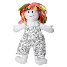 Wash the stuffed animal with the washcloth, using a gentle circular motion. Alex Toys Color Cuddle Doll