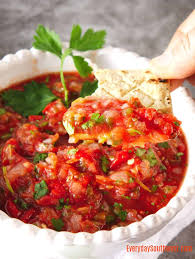 Restaurant Style Salsa In Your Air Fryer Everyday Southwest Recipe In 2020 Restaurant Salsa Recipe Easy Salsa Recipe Restaurant Style Salsa Recipe