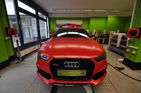 Matt Red Audi Rs6 C7 Avant By Print Tech Premium Wrapping