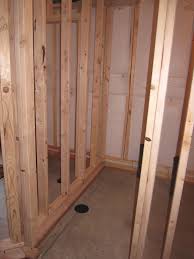 Laying out your basement walls for framing is accomplished by making stud layout marks on the top and bottom plates of each wall that will dictate where each individual 2″ x 4″ will be placed and fastened into the framed wall structure. How To Finish A Basement Bathroom Before And After Pictures