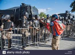 Port Au Prince Haiti 22nd Jan 2018 Haitians Protest During A Stock Photo Alamy