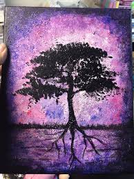 Diy Cosmos Tree Of Life Painting Tree Of Life Painting Cosmos Art Tree Art