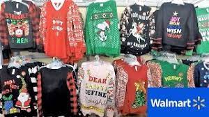 Walmart Christmas Sweater Christmas Clothing At Walmart Christmas Sweaters Ugly Sweaters T Shirts Christmas Shopping Youtube